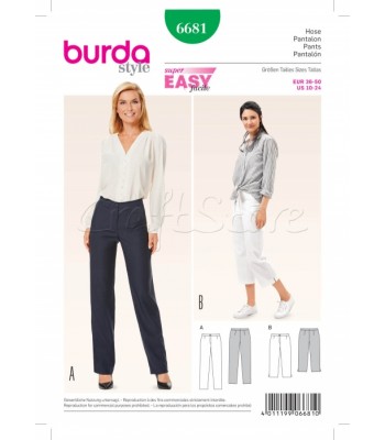 Burda Πατρόν Παντελόνια 6681 